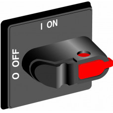 Ручка управления OHBS3RHE-RUH (черная) для управления через дверь рубильниками типа OT16..80FT | 1SCA109860R1001 | ABB