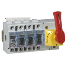 Выключатель-разъединитель Vistop - 160 A - 4П - рукоятка сбоку - красная рукоятка / желтая панель | 022353 | Legrand