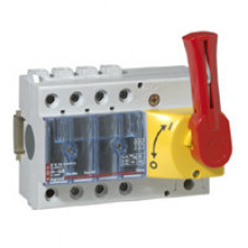 Выключатель-разъединитель Vistop - 63 A - 3П - рукоятка спереди - красная рукоятка / желтая панель | 022312 | Legrand