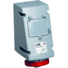 Розетка с УЗО 432RPR6W, 32А, 3Р+N+Е, IP67, 6ч | 2CMA168364R1000 | ABB