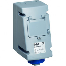 Розетка с УЗО 216RPR6W, 16A, 2P+E, IP44, 6ч | 2CMA168324R1000 | ABB