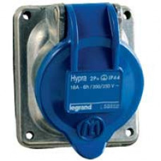 Встраиваемая розетка Hypra - IP 44 - 3К+Н+З - 16 А - металл | 052034 | Legrand