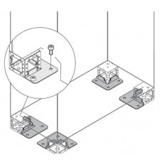 Элемент крепления цоколя к полу, 4 шт. | ZN1041 | ABB