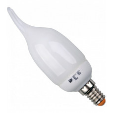 Лампа энергосберегающая КЛЛ 9Вт E14 827 свеча КЭЛ-CВ ПРОМОПАК 6 шт | LLE61-14-009-2700-S6 | IEK
