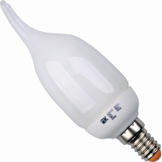 Лампа энергосберегающая КЛЛ 9Вт E14 840 свеча КЭЛ-CВ | LLE61-14-009-4000 | IEK