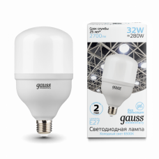 Лампа Gauss Elementary LED T100 E27 32W 2700lm 180-240V 6500K 1/20 | 63233 | Gauss
