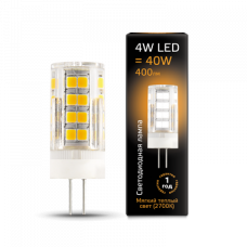 Лампа светодиодная LED 4Вт G4 AC185-265В 2700К керамика | 107307104 | Gauss
