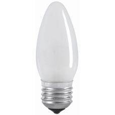 Лампа накаливания ЛОН 60Вт Е27 220В C35 свеча матовая | LN-C35-60-E27-FR | IEK