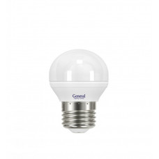 Лампа светодиодная LED 7Вт Е27 220В 2700К GLDEN-G45F-7-230-E27-2700 | 639700 | General