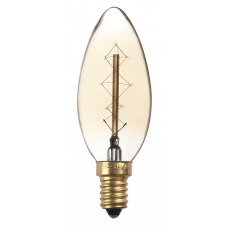 Лампа накаливания ЛОН 40Вт E14 230В RETRO C35 GOLD | 2858290 | Jazzway