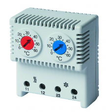 Сдвоенный термостат диапазон температур для NC контакта: 10-50 град. | R5THRV13 | DKC