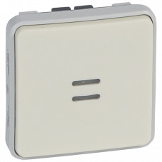 Plexo Белый Переключатель с индик. Лампами IP55 | 069612 | Legrand