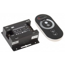 Контроллер с ПДУ радио (черный) MONO 3 канала 216Вт 12В 6А | LSC1-MONO-216-RF-20-12-B | IEK