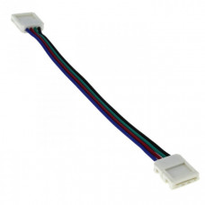 Коннектор для гибкого соединения двух RGB LED-лент шириной 10 мм (тип 5050) (уп./5шт) EKF Proxima | flsc-RGB-pc-w-pc-IP20 | EKF