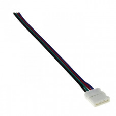 Коннектор для соединения RGB LED-ленты шириной 10 мм (тип 5050) с ист.пит.проф.серии (FD-P) (уп./5шт)Proxima | flsc-RGB-w-pc-IP20 | EKF