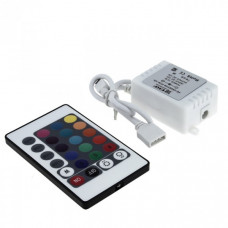 Драйвер-контроллер для RGB LED-ленты 72Вт IP20 12В с ИК пультом EKF Proxima | FD-CRGB72ir-IP20-12v | EKF