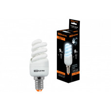 Лампа энергосберегающая КЛЛ 9Вт E14 840 cпираль FSТ2 КОМПАКТ 35х95мм | SQ0323-0172 | TDM
