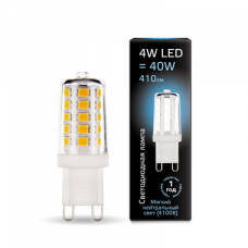 Лампа светодиодная LED 4Вт G9 AC185-265В 4100К керамика | 107309204 | Gauss