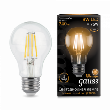 Лампа светодиодная LED 8Вт E27 220В 2700К A60 | 102802108 | Gauss