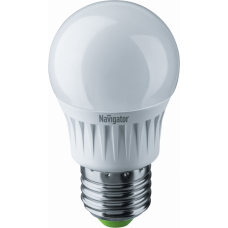 Лампа светодиодная LED 7Вт Е27 230В 6500К NLL-G45-7-230-6.5K-E27 шарик матовый | 61245 | Navigator