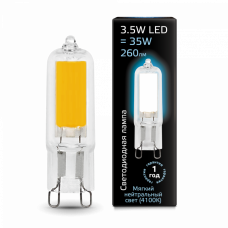 Лампа светодиодная LED 3,5Вт G9 AC220-240В 4100К Glass | 107809203 | Gauss