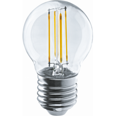 Лампа светодиодная LED 4Вт Е27 230В 4000К NLL-F-G45-4-230-4K-E27 шарик прозрачный | 61343 | Navigator