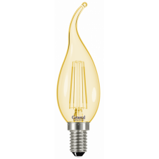 Лампа светодиодная LED 7Вт Е14 220В 2700К GLDEN-CWS-7-230-E14-2700 1/10/100 золотое стекло filament | 647300 | General