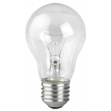 Лампа накаливания ЛОН 60Вт Е27 230В Б 230-60-4 A50 (груша) прозр. в гофре | Б0033367 | ЭРА