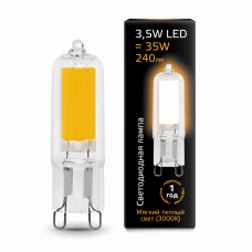 Лампа светодиодная LED 3,5Вт G9 AC220-240В 3000К Glass | 107809103 | Gauss