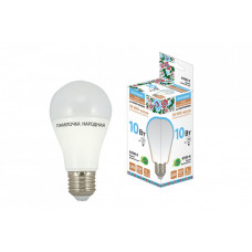 Лампа светодиодная LED 10Вт Е27 230В 6500К НЛ-LED-A60 Народная груша | SQ0340-0119 | TDM