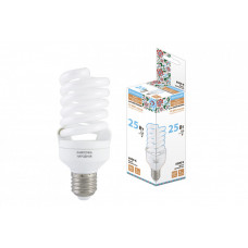 Лампа энергосберегающая КЛЛ 25Вт Е27 865 cпираль НЛ-FSТ2 54х126мм Народная | SQ0347-0064 | TDM