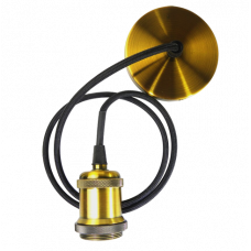 Лампа накаливания ЛОН 100Вт E27 230В RETRO патрон с проводом PLC 01 E27 230V/1M ANTIQUE BRONZE | 5012127 | Jazzway