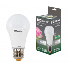 Лампа светодиодная LED 10Вт Е27 220В 3000К А60 груша | SQ0340-0082 | TDM