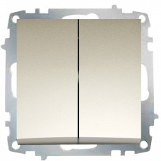 Zena без рамки титаниум выключатель 2кл проходной|609-011400-211| ABB
