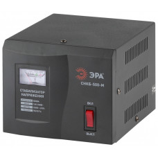 Стабилизатор напряжения СНКБ-500-М компактный, метрический дисплей, 160-260В/220/В, 500ВА (8/112) | Б0020173 | ЭРА