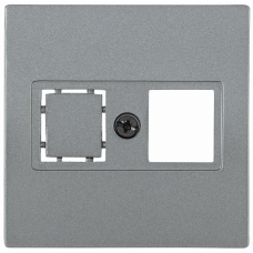НТ12-1-БА Накладка телеф. RJ12/HDMI BOLERO антрацит | ENB11-T-K95 | IEK