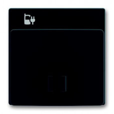Плата центральная (накладка) 6478-81 для блока питания micro USB - 6474 U, Future, антрацит/чёрный|6400-0-0013| ABB