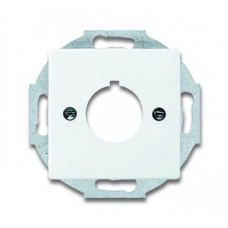Плата центральная (накладка) с суппортом для командно-сигнальных приборов D=22.5 мм, future, белый|1724-0-4256| ABB