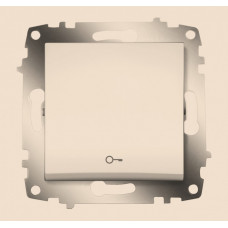 Cosmo алюминий кнопочный выключатель с символом Ключ|619-011000-204| ABB