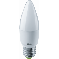 Лампа светодиодная LED 8,5Вт Е27 230В 6500К NLL-C37-8.5-230-6.5K-E27-FR свеча матовая | 61329 | Navigator