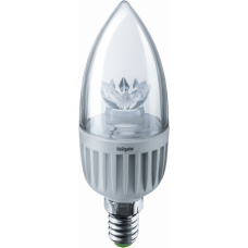 Лампа светодиодная LED 7Вт Е14 230В 2700К NLL-C37-7-230-2.7K-E14-CL свеча прозрачная | 71854 | Navigator