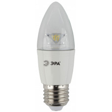 Лампа светодиодная LED 7Вт Е27 2700К В35 свеча 827 | Б0017237 | ЭРА