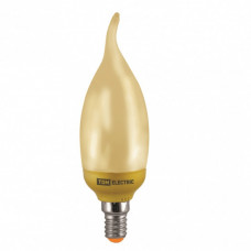 Лампа энергосберегающая КЛЛ 12Вт E14 827 золотая cвеча на ветру СGW (mini) | SQ0323-0143 | TDM