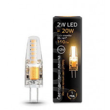 Лампа светодиодная LED 2Вт G4 12В silicone 2700К d10х38мм | AL207707102 | Gauss