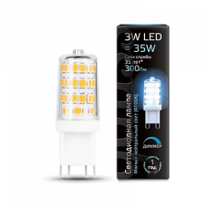 Лампа светодиодная LED 3Вт G9 AC185-265В 4100К диммируемая | 107309203 | Gauss