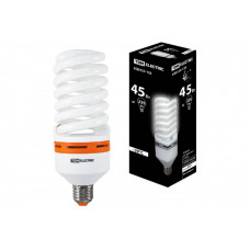 Лампа энергосберегающая КЛЛ 45Вт Е27 827 cпираль FS 73х196мм | SQ0323-0125 | TDM