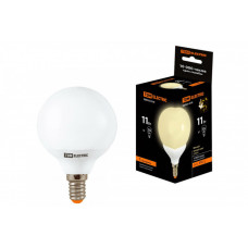 Лампа энергосберегающая КЛЛ 11Вт E14 827 шарообразная G55 | SQ0323-0159 | TDM