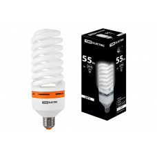 Лампа энергосберегающая КЛЛ 55Вт Е27 840 cпираль FS 73х218мм | SQ0323-0128 | TDM