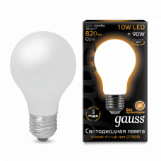 Лампа светодиодная LED 10Вт E27 220В 2700К A60 | 102202110 | Gauss