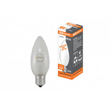 Лампа накаливания ЛОН 40Вт Е27 230В свеча матовая | SQ0332-0018 | TDM